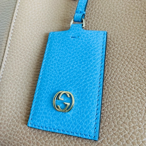 Gucci Swing beige and blue tote - Picture 5 of 10